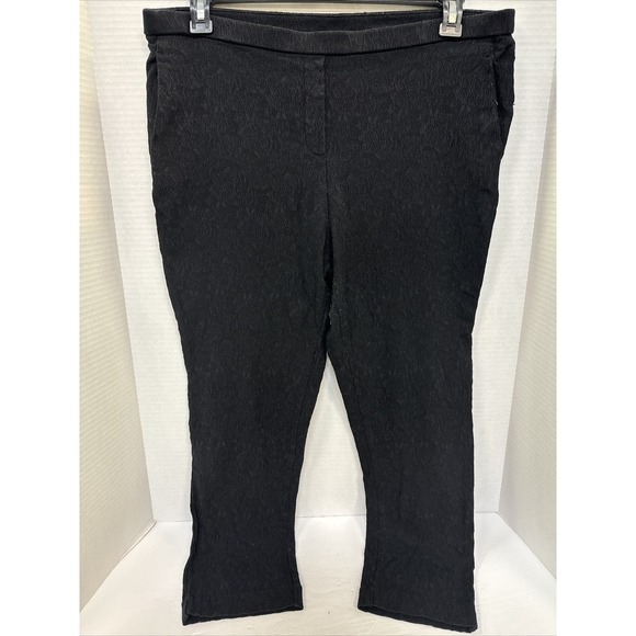 Jules & Leopold Pants - Jules & Leopold Pants Women's Size XL Black Lace Design Leggings With Pockets